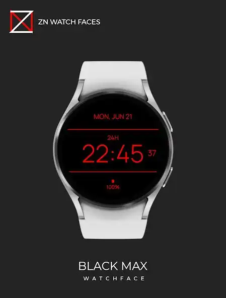 Play Black Max Watch Face  and enjoy Black Max Watch Face with UptoPlay