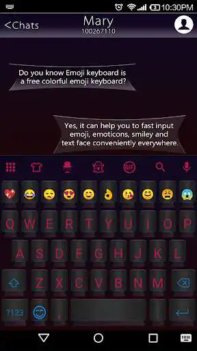 Play APK Black Neon Wallpaper for Emoji Keyboard  and enjoy Black Neon Wallpaper for Emoji Keyboard with UptoPlay emoji.keyboard.emoticonkeyboard