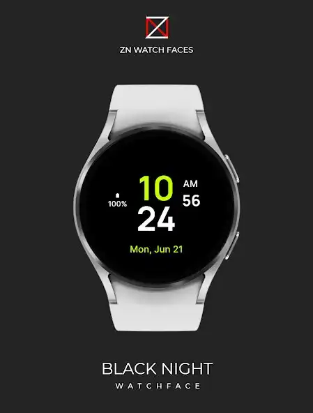 Play Black Night Watch Face  and enjoy Black Night Watch Face with UptoPlay