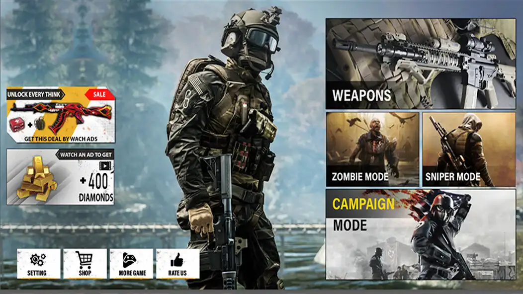 Play Black Ops Commando :mobile FPS  and enjoy Black Ops Commando :mobile FPS with UptoPlay