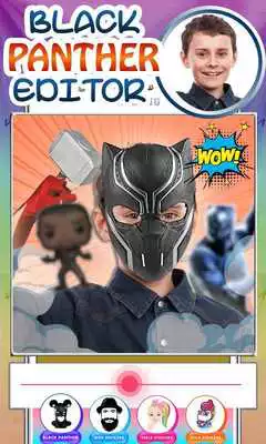 Play Black Panther Man Avenger Photo Editor