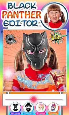 Play Black Panther Man Avenger Photo Editor