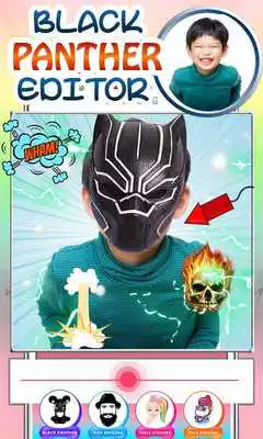 Play Black Panther Man Avenger Photo Editor