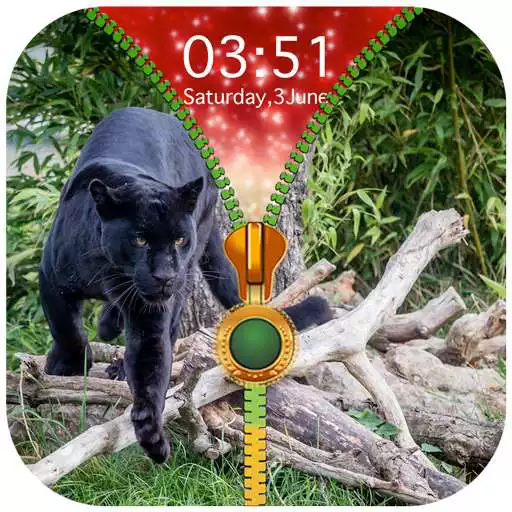 Free play online Black Panther Zipper Lock Screen APK