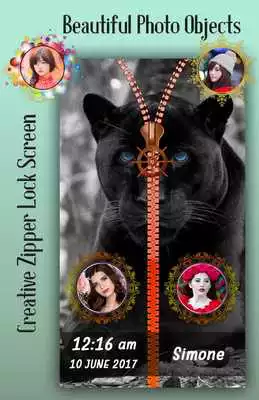 Play Black Panther Zipper Lock Screen