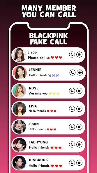 Play Blackpink Fake Call as an online game Blackpink Fake Call with UptoPlay