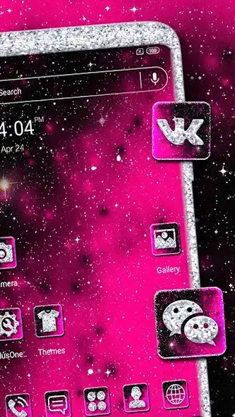 Play Black Pink Glitter Launcher Themes  and enjoy Black Pink Glitter Launcher Themes with UptoPlay