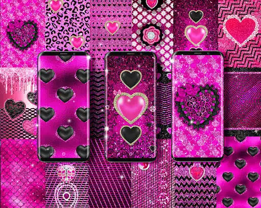 Play Black pink glitter wallpapers as an online game Black pink glitter wallpapers with UptoPlay