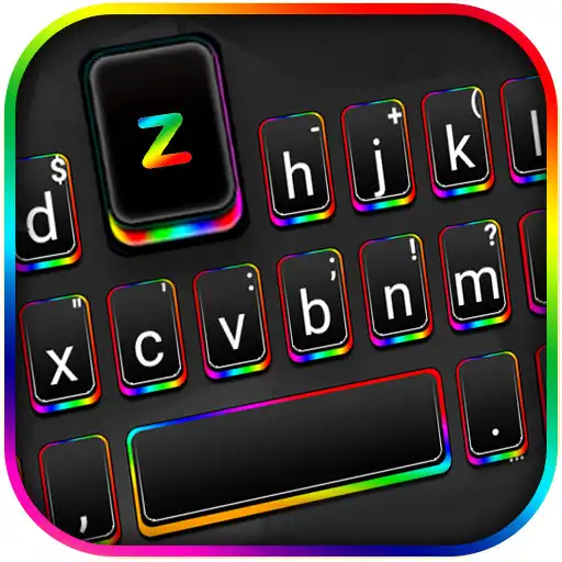 Play Black Rainbow Light Keyboard Theme APK Play Black Rainbow Light Keyboard Theme APK