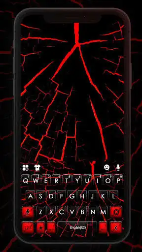 Play Black Red Crack Keyboard Background  and enjoy Black Red Crack Keyboard Background with UptoPlay