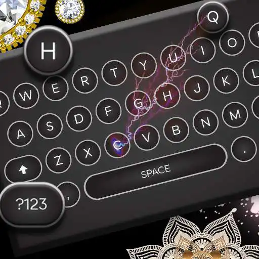 Play Black Round Keyboard APK