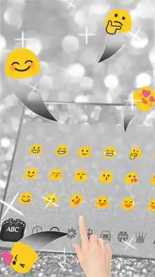 Play Black Silver Glitter Keyboard