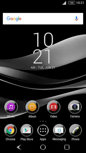 Play Black Silver Theme for Xperia  and enjoy Black Silver Theme for Xperia with UptoPlay