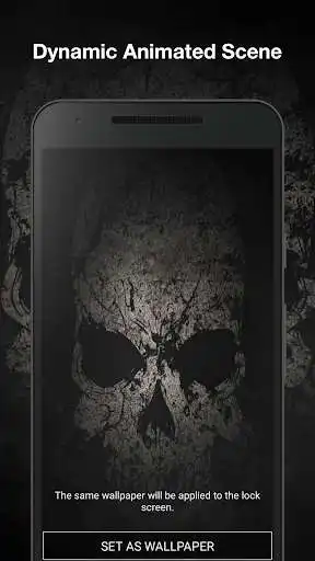 Play Black Skull Live Wallpaper as an online game Black Skull Live Wallpaper with UptoPlay