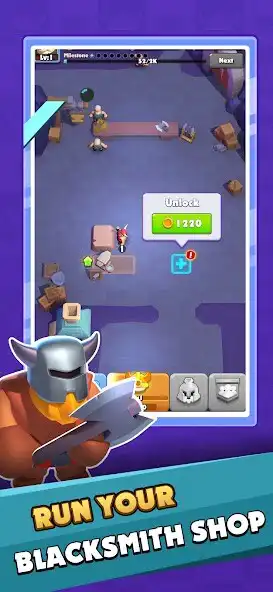 Play Blacksmith:Merge and Forging as an online game Blacksmith:Merge and Forging with UptoPlay