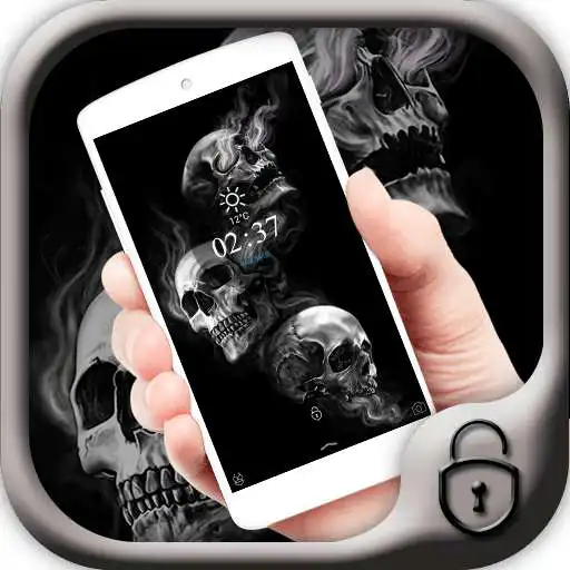 Free play online Black smoke skull theme  APK