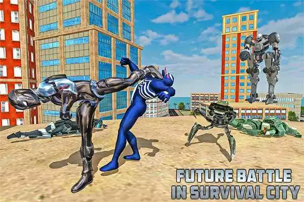 Play Black Spider Robot Hero