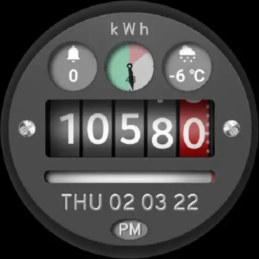 Play Black Vintage Meter Watchface APK