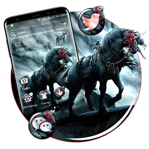 Play Black Warrior Horse Launcher Theme APK Play Black Warrior Horse Launcher Theme APK