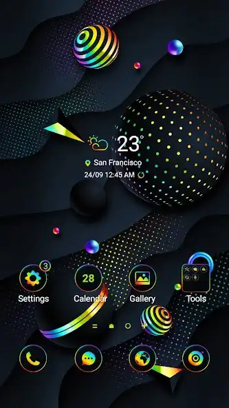 Play Black Wave Ball - Wallpaper  and enjoy Black Wave Ball - Wallpaper with UptoPlay