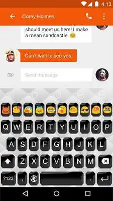Play Black whisper -Emoji Keyboard Play Black whisper -Emoji Keyboard