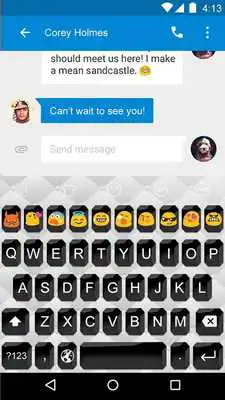 Play Black whisper -Emoji Keyboard Play Black whisper -Emoji Keyboard