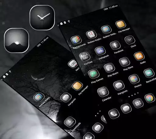 Play Black&White Launcher Theme as an online game Black&White Launcher Theme with UptoPlay
