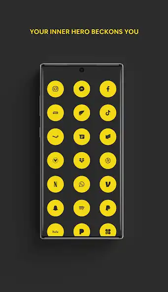 Play Black  Yellow - A Flatcon Icon Pack as an online game Black  Yellow - A Flatcon Icon Pack with UptoPlay