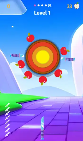 Play Blade Dash - Knife Hit Game as an online game Blade Dash - Knife Hit Game with UptoPlay