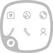 Free play online Blak White Calm Theme APK