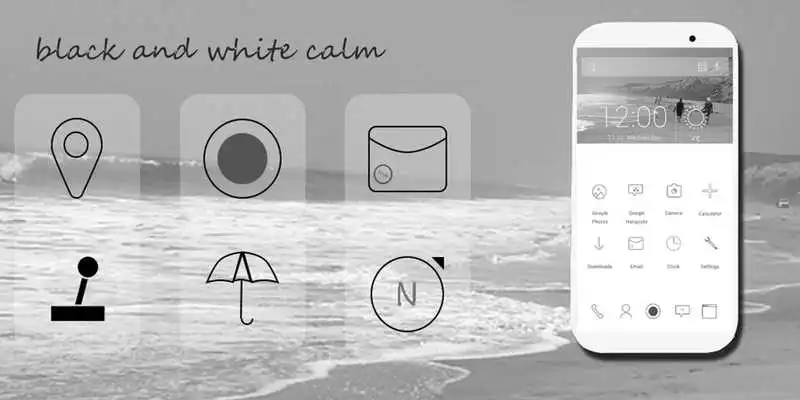 Play Blak White Calm Theme