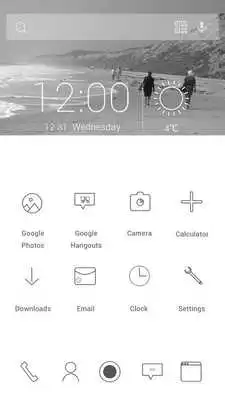 Play Blak White Calm Theme