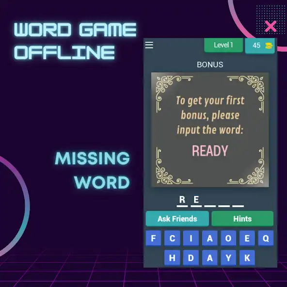 Play Blank Word Game Offline as an online game Blank Word Game Offline with UptoPlay