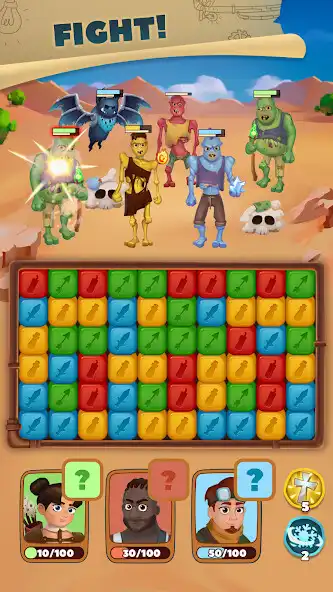 Play Blast Battles: Match Puzzle as an online game Blast Battles: Match Puzzle with UptoPlay