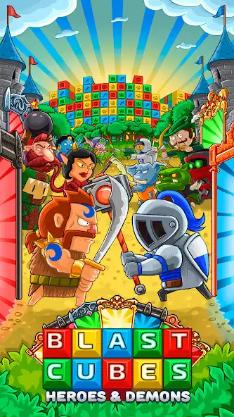 Play Blast Cubes: Heroes  Demons  and enjoy Blast Cubes: Heroes  Demons with UptoPlay