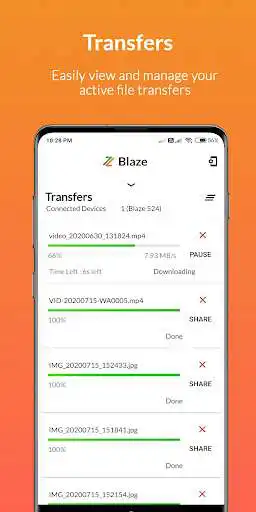 Play Blaze - File Sharing App Ad Free No User Tracking as an online game Blaze - File Sharing App Ad Free No User Tracking with UptoPlay