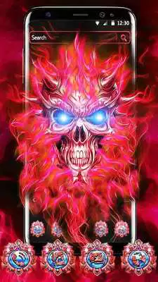 Play Blazing Red Fire Skull