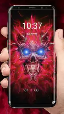 Play Blazing Red Fire Skull