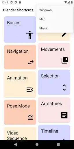 Play Blender Shortcuts as an online game Blender Shortcuts with UptoPlay