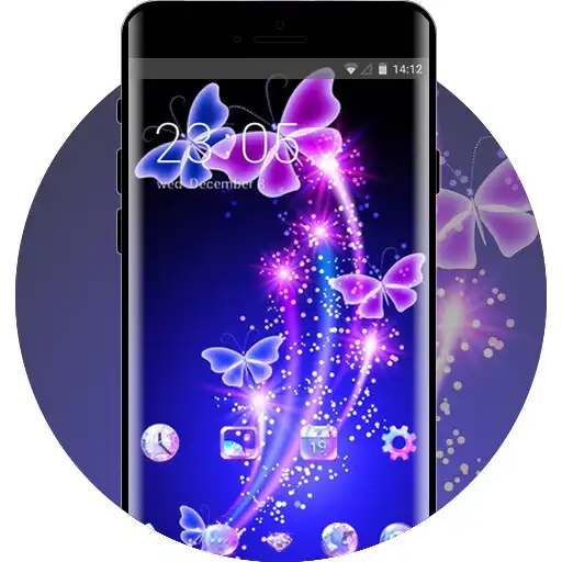 Play Bling pink romantic butterfly theme APK