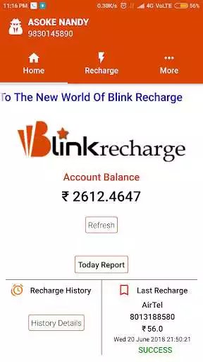 Play Blink Recharge as an online game Blink Recharge with UptoPlay