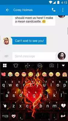 Play Blink Red Heart Emoji Keyboard