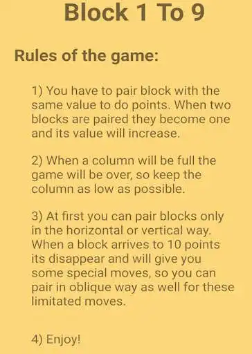 Play Block 1 To 9 as an online game Block 1 To 9 with UptoPlay