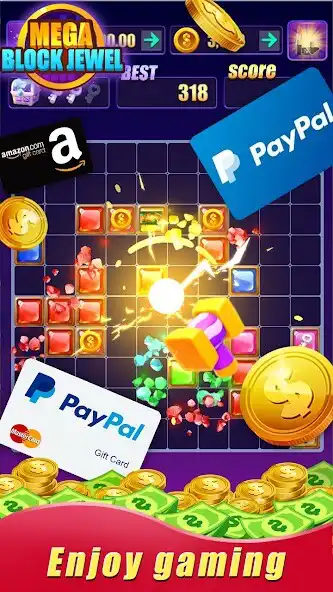 Play Block Blast Puzzle： Real Money as an online game Block Blast Puzzle： Real Money with UptoPlay