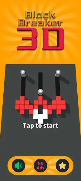 Play Block Breaker 3D - Super Challenging as an online game Block Breaker 3D - Super Challenging with UptoPlay