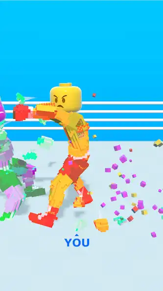 Play Block Fighter: Boxing Battle as an online game Block Fighter: Boxing Battle with UptoPlay