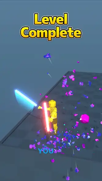 Play Block Gladiator 3D: sword duel as an online game Block Gladiator 3D: sword duel with UptoPlay