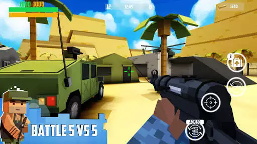 Play Block Gun: FPS PvP War - Online Gun Shooting Games  and enjoy Block Gun: FPS PvP War - Online Gun Shooting Games with UptoPlay