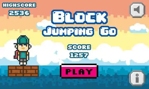 Play Block Jumping Go as an online game Block Jumping Go with UptoPlay