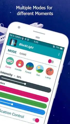 Play BlockLight : Night Mode - Screen Color Filter as an online game BlockLight : Night Mode - Screen Color Filter with UptoPlay